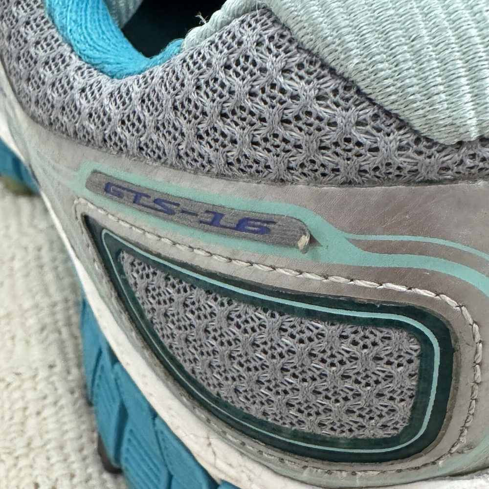Brooks Adrenaline GTS 16 Running Shoes Womens Size 10 Silver Teal 1202031B170 - Picture 11 of 16